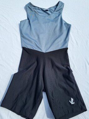 JL Racing Rowing Crew Singlet Women's Size Medium Blue Black Active Outdoor